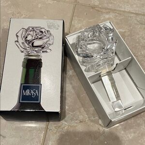 Mikasa rose bottle stopper